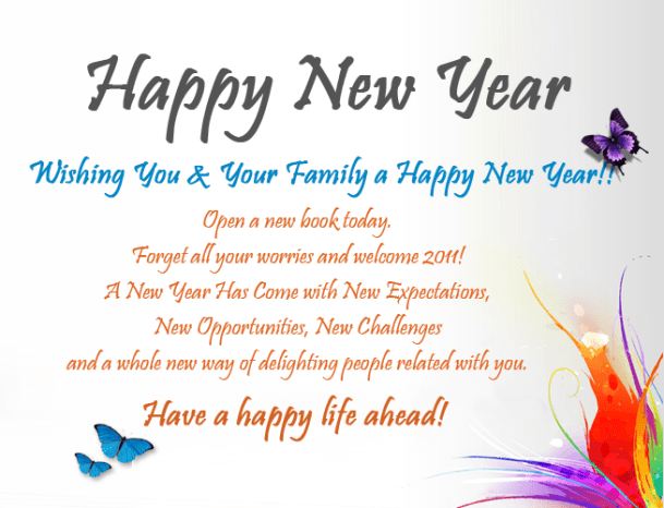 Happy New Year Quote For Friends And Family